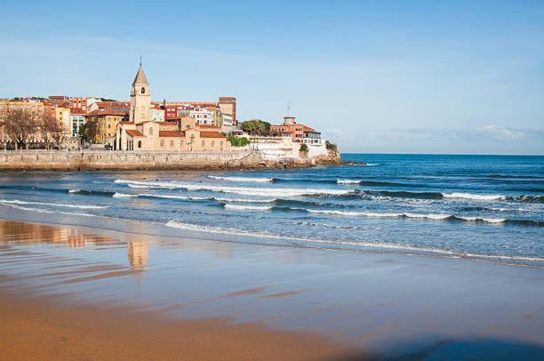El Encanto De La Fueya Con Parking Gratuito Apartment Gijon Bagian luar foto